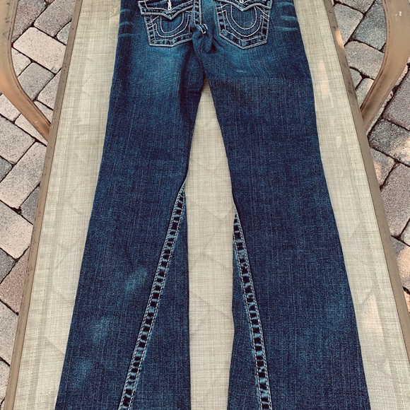 True Religion Flare and wide leg Woman Jeans Sz 26 - Picture 5 of 8